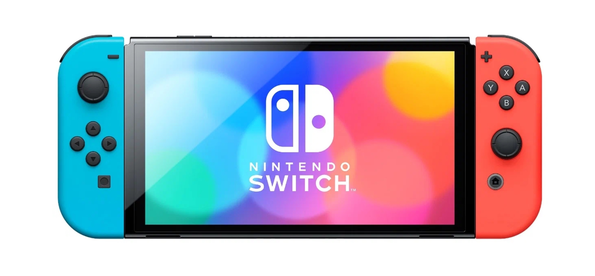 Игровая приставка Nintendo Switch OLED, 64 Гб, синий/красный